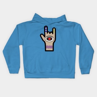 Rock On Tribal Style Kids Hoodie